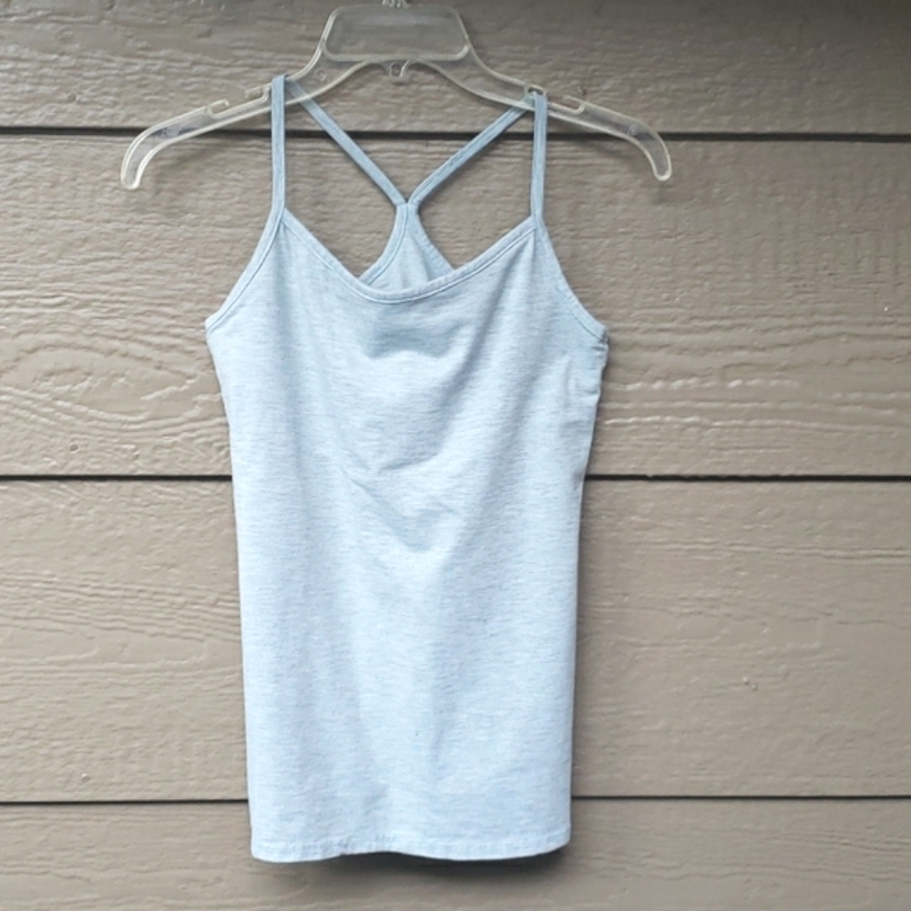 SOLOW SPORT JERSEY RACERBACK TANK Sage space dye